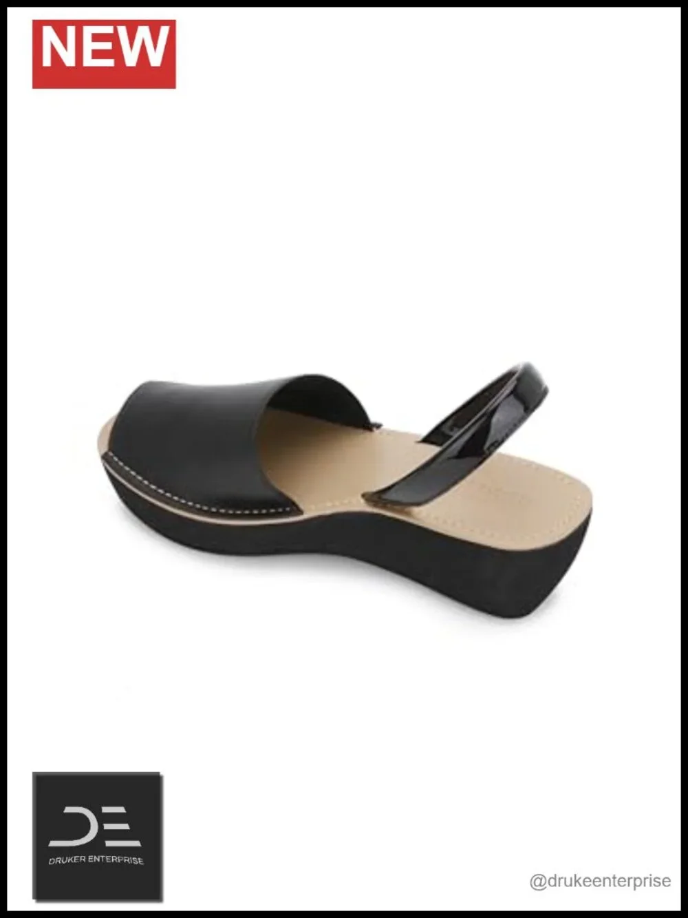 Women's Slip-On Wedge Sandals Slingback Peep Toe Synthetic